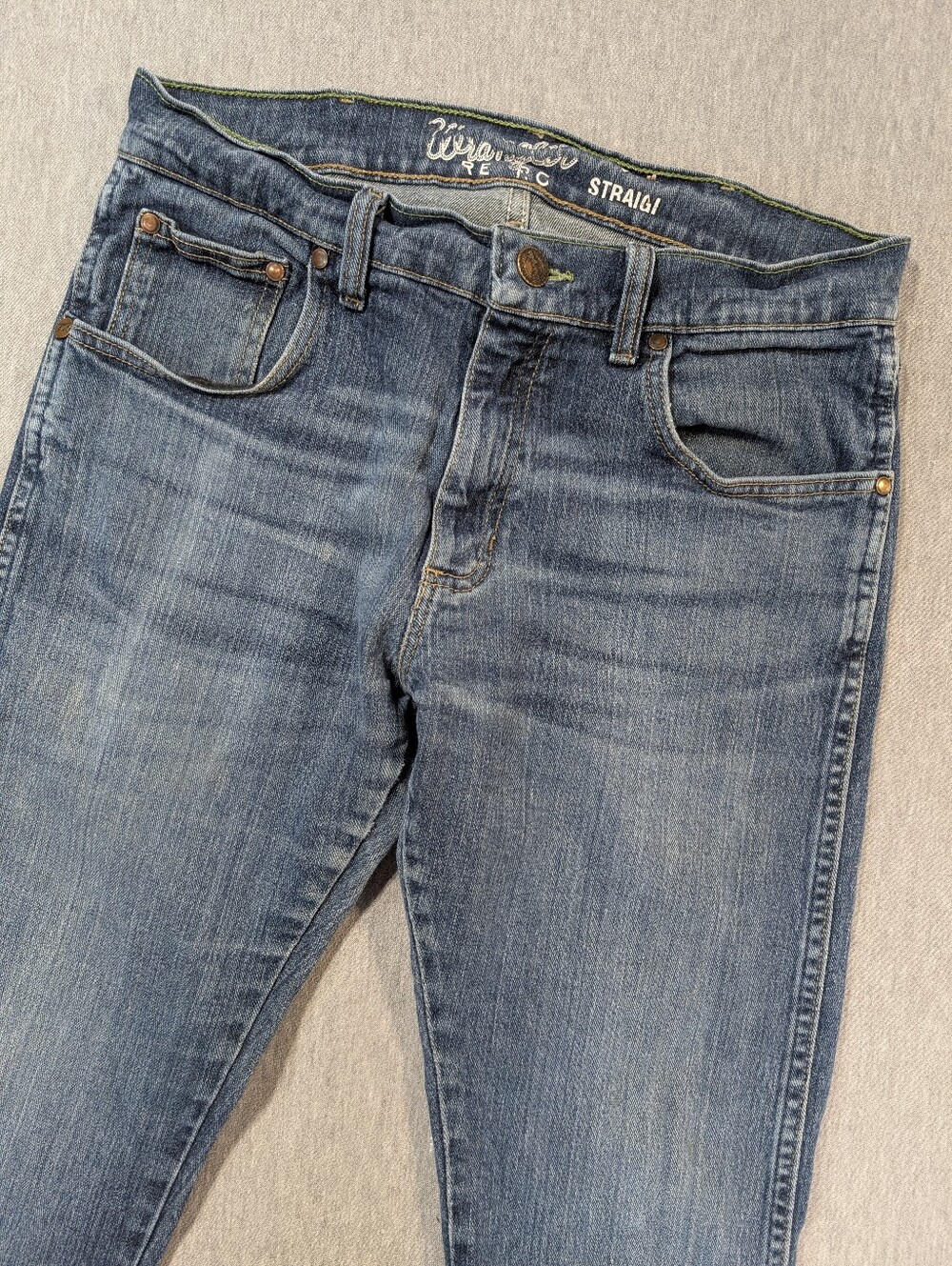 Wrangler Retro Straight Jeans Men's 31 X 32 Blue